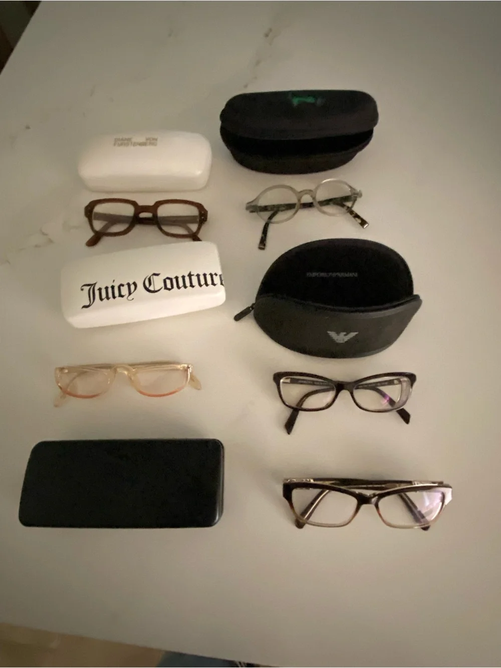 Huge Eyeglasses Lot Tory Burch Burberry Coach Hard Cases